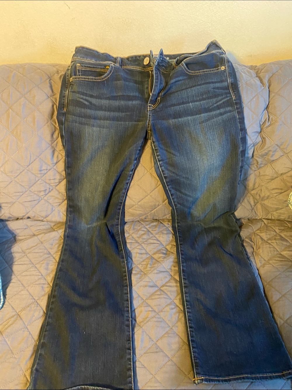American Eagle Outfitters Dark Blue Flare Jeans